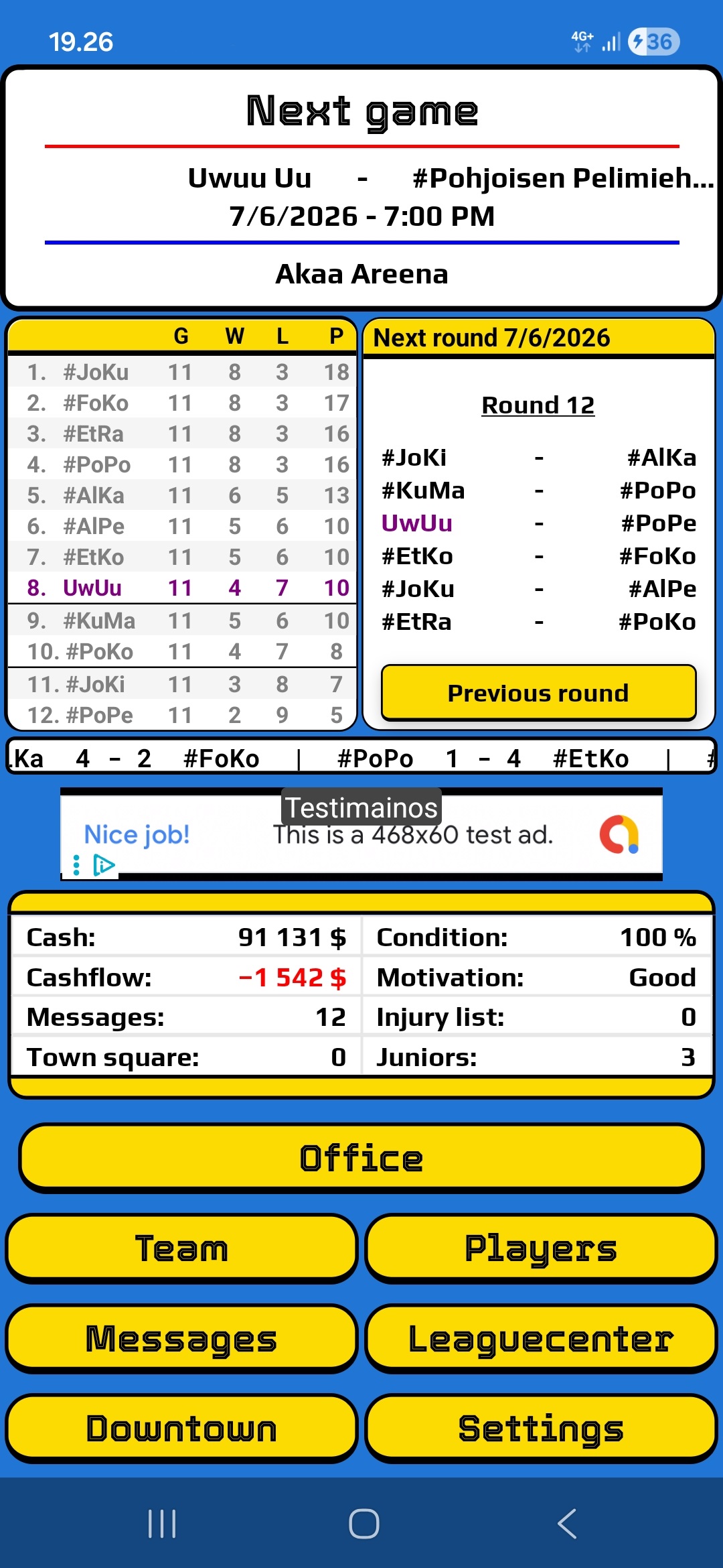 Pocket Hockey Manager -videon esikatselukuva